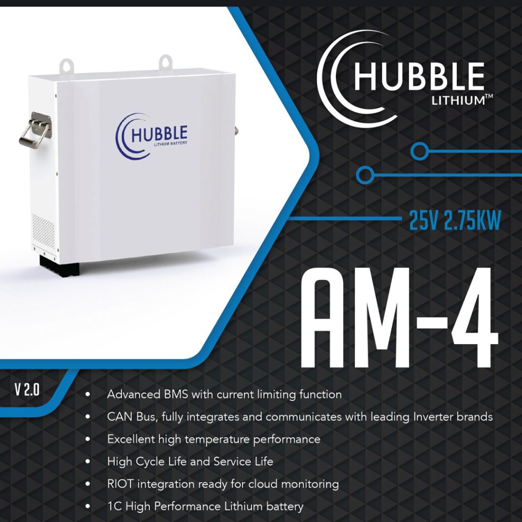 Hubble Lithium AM4 2.7kWh 25.5V Battery Electra Max Electrical Hermanus